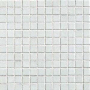 Glasmosaik Vit 2,5x2,5, ark 31,7x31,7