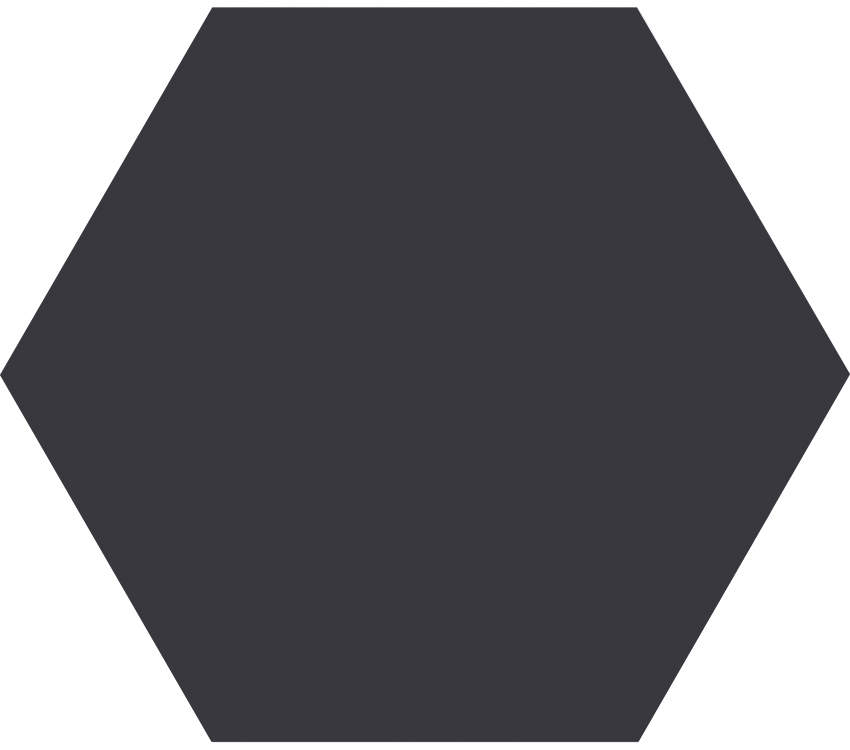 Haze Svart matt hexagon 15x17