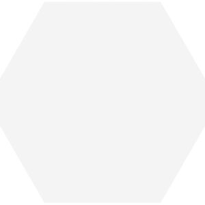 Haze Vit matt hexagon 15x17