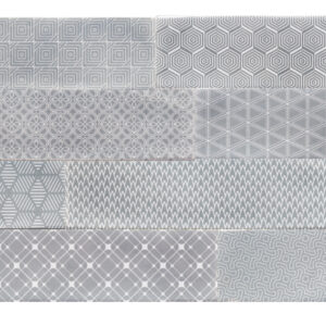 Opal Grå dekor mix 7,5x30