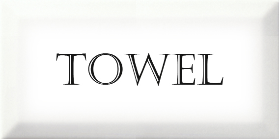 Teti Vit dekor Towel 10x20