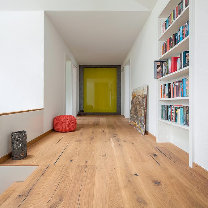 Parkettgolv Berg & Berg Ek XXL Eriksberg Borstad Vitolja 1-Stav