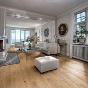 Trägolv Kährs Cornwall Mattlackad Borstad Ek 1-stavLängd: 2420 mm