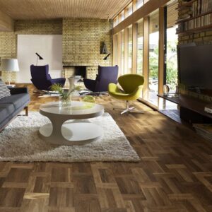 Trägolv Kährs Original Palazzo Fumo Ek, Parkettgolv med Holländskt Mönster